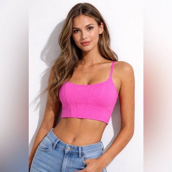 SKIMS Tops - NWT SKIMS Fit Everybody Corset Top Neon Pink Size 3X
